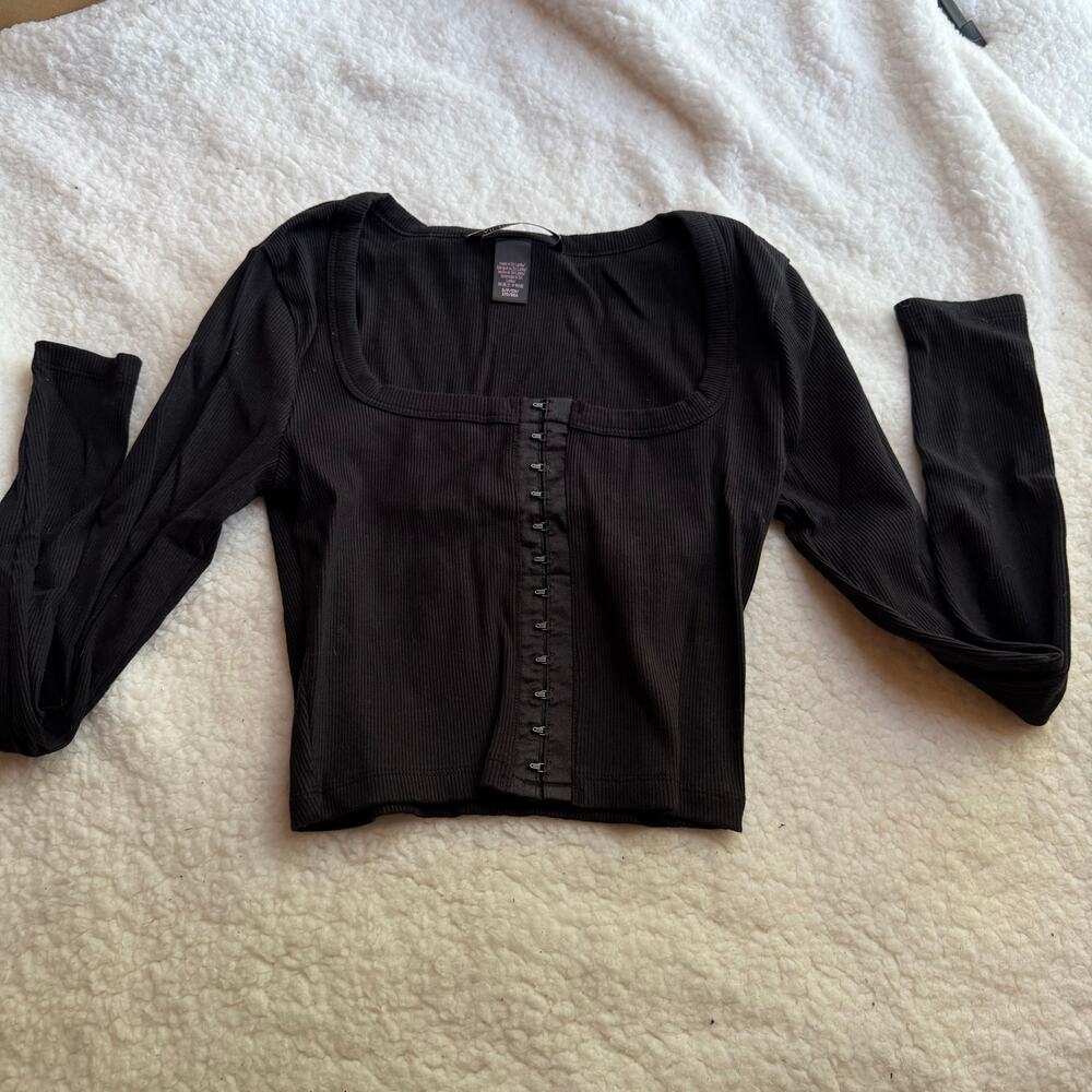 VS hook ribbed crop top S